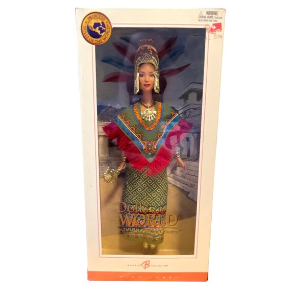 Dolls of the World Princess Of Ancient Mexico Barbie NRFB 2004 Mattel C2203 - Picture 1 of 6